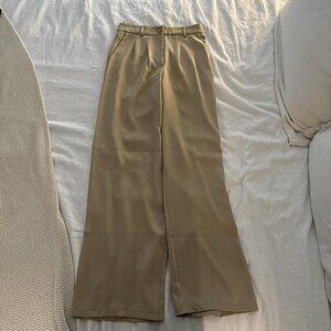 Princess Polly Women's Tan and Cream Trousers